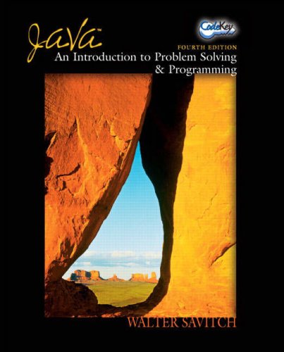 Java: WITH Codekey Student Access Kit AND The Essential Java Class Reference for Programmers (3rd Revised Edition): An Introduction to Problem Solving and Programming by Walter J. Savitch