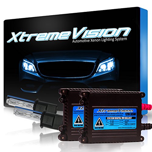 XtremeVision 35W HID Xenon Conversion Kit with Premium Slim Ballast - H3 8000K - Medium Blue - 2 Year Warranty