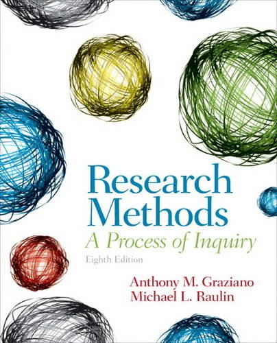 Research Methods: A Process of Inquiry (8th Edition) by Anthony M. Graziano