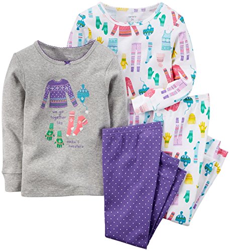 Carter's Baby Girls' 4 Piece PJ Set (Baby)