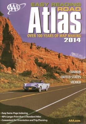 AAA Easy Reading Road Atlas 2014