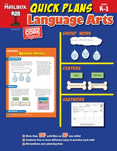 Quick Plans Language Arts by The Mailbox Books Staff