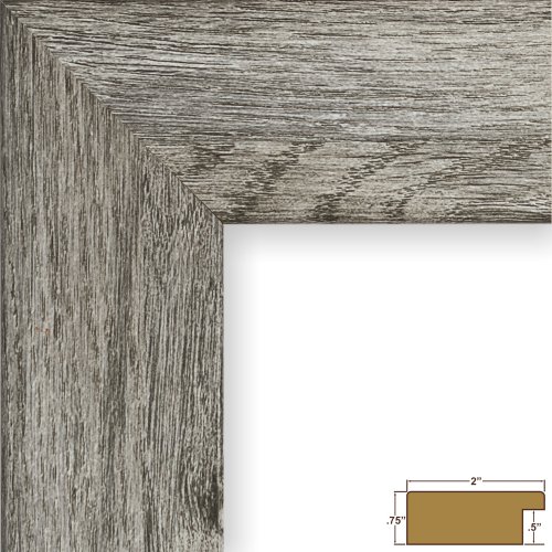 Craig Frames 74030 20 by 24-Inch Picture Frame, Smooth Wrap Finish, 2-Inch Wide, Gray Barnwood