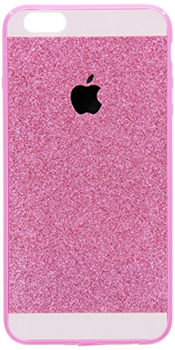 iPhone 6 Plus Case , Luxury Hybrid TPU Hard Shiny Bling Glitter Sparkle With Crystal Rhinestone Cover Case Pink