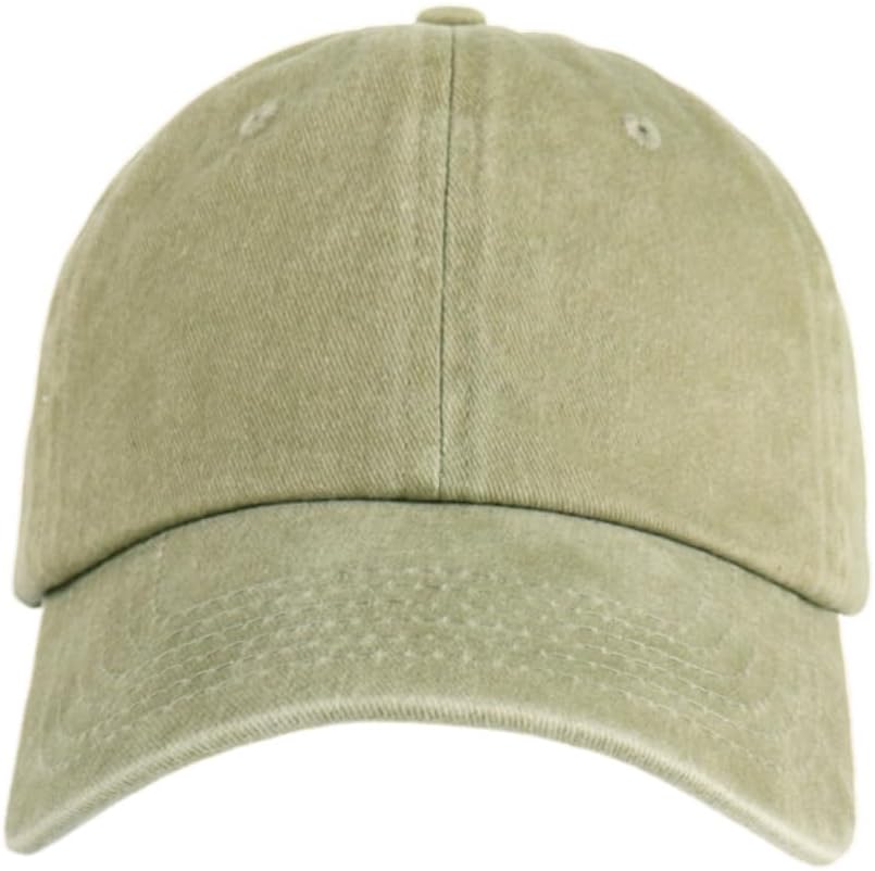 Unisex Baseball Cap 100% Cotton Fits Men Women Washed Denim Adjustable Dad Hat_voghion.com