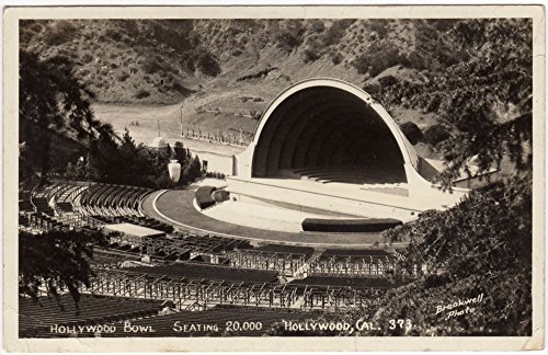 Algopix Similar Product 16 - Real Photo Postcard Hollywood Bowl in