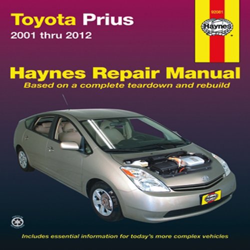 Toyota Prius 2001-2012 Repair Manual by Haynes