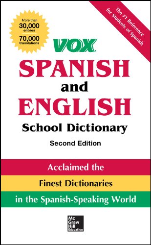 VOX Spanish and English School Dictionary, Paperback, 2nd Edition (Vox Dictionaries) by Vox