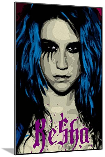 Algopix Similar Product 2 - ArtEdge Keha Kesha Face Picture Blue