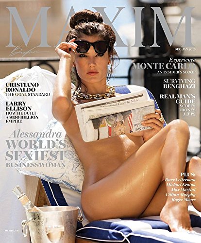 Maxim Magazine December / January 2016 Alessandra World's Sexiest Businesswoman