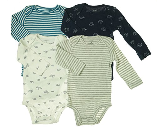 Carter's Baby Boys' 4 Pack Bodysuits (Baby) - Navy