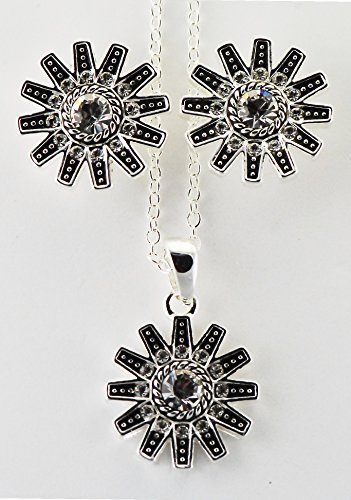 Algopix Similar Product 10 - Jewelry set, spur rowel crystal stones