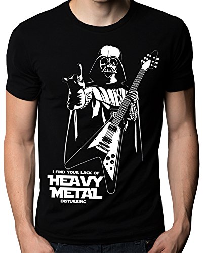 The Nakin Funny Star Wars I Find Your Lack Of Heavy Metal Flying V Guitar T-Shirt