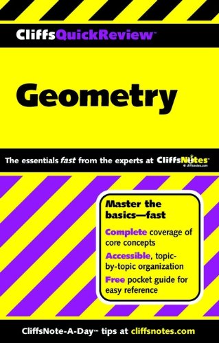 Algopix Similar Product 6 - CliffsQuickReview Geometry Cliffs