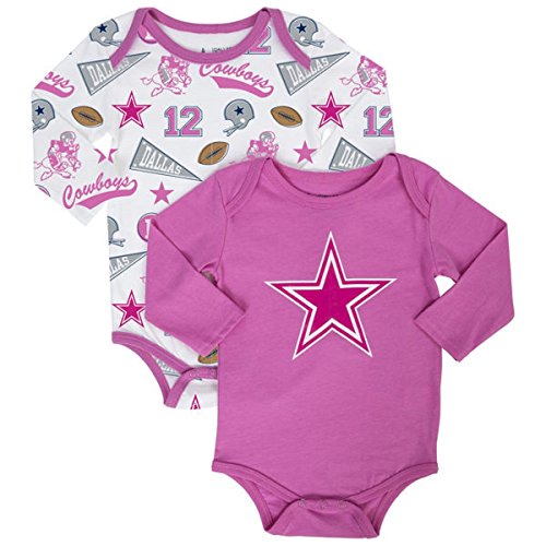 Dallas Cowboys Divine Infant 2-piece Long Sleeve Creeper Set