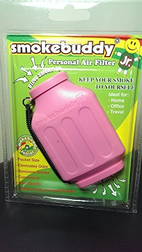 1 X Pink Smoke Buddy Junior - Personal Air Purifiery and Odor Diffuser