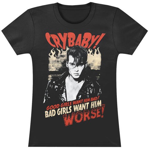 Ripple Junction Juniors Crybaby Bad Girls Want Him Junior T-Shirt