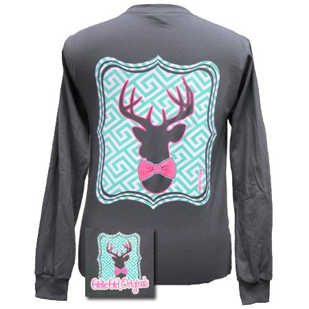 Girlie Girl Originals Preppy Deer Longsleeve Charcoal