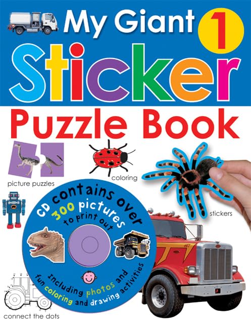 My Giant Sticker Puzzle Book 1 (with CD) (Giant Sticker Activity) by Roger Priddy