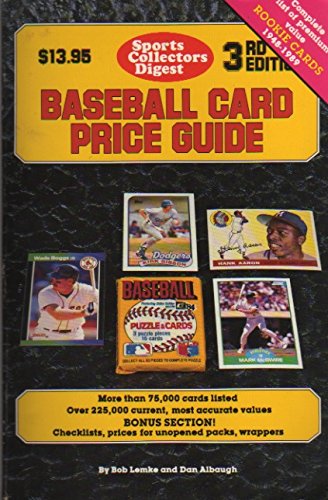 Baseball Card Price Guide by Robert F. Lemke