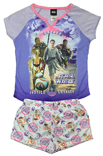 Star Wars The Force Awakens Big Girls Short Pajama Set