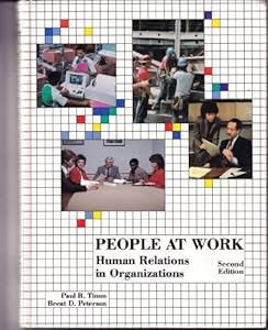 People at work: Human relations in organizations