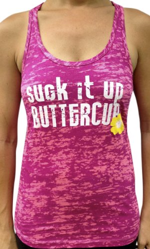 SoRock Women's Suck It Up Buttercup Tank Top