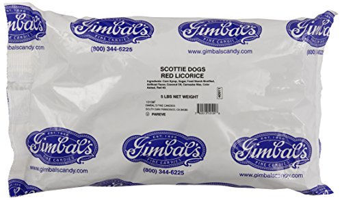 Licorice Scottie Dogs, Red, 5-Pound Bag
