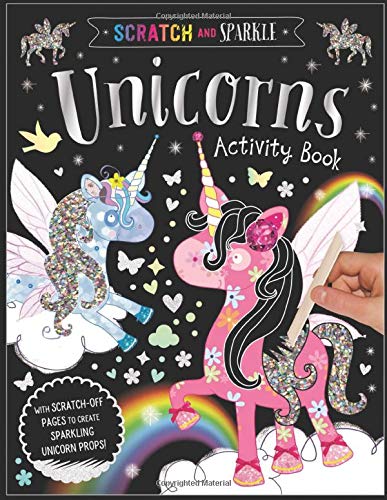 Scratch and Sparkle Unicorns Activity Book by Miss Freind