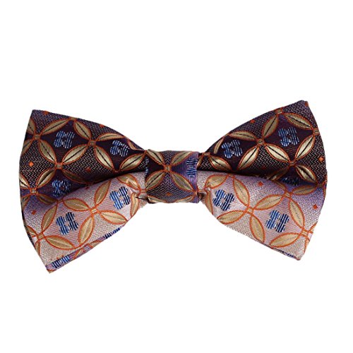 DBD7B01-03 Best Man Gift Patterned Wedding Stain Pre-Tied Bowties By Dan Smith