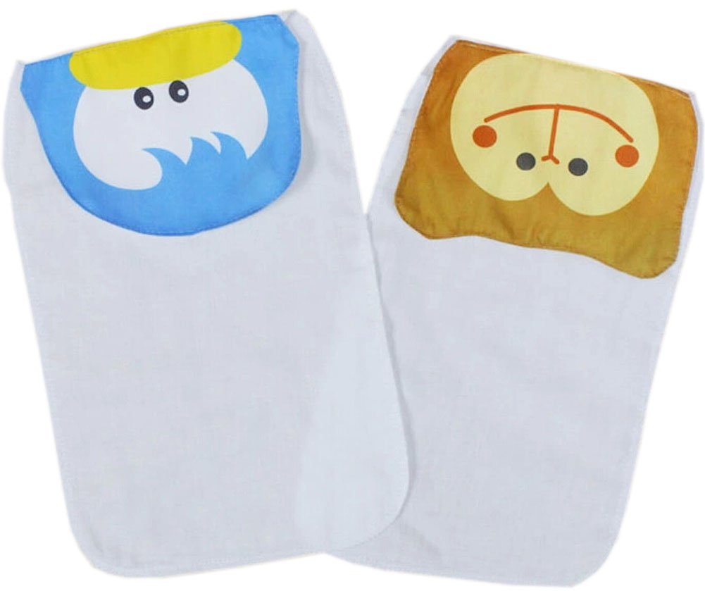 

2 Cute Duck/Monkey Baby Cotton Gauze Towel Wipe Sweat Absorbent Cloth Mat Towel