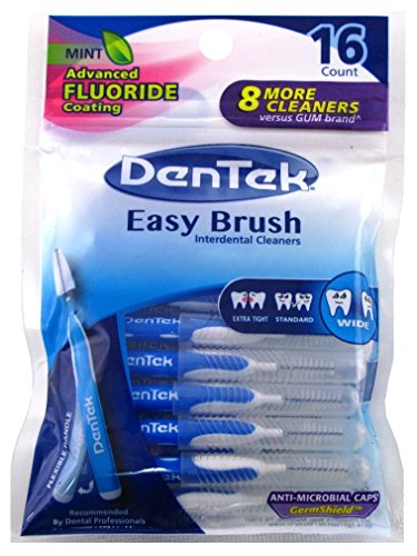 Dentek Easy Brush Cleaners Wide Space 16 Count