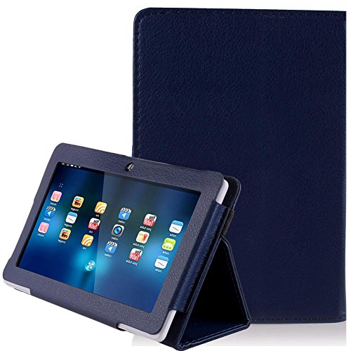 ikasus Folio Stand Faux Leather Case Cover Flip Protection Guard Case for Zeepad,Chromo,Alldaymall,Matricom,Tagital 7