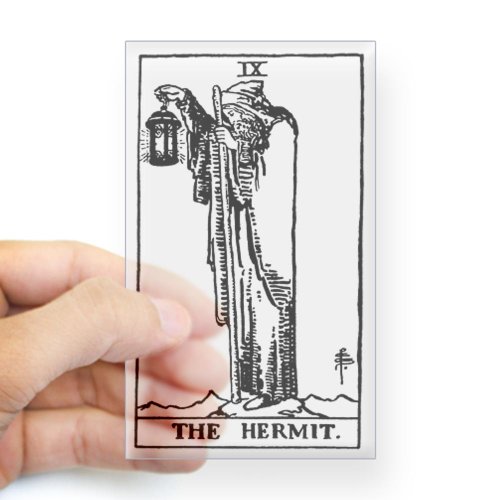 

CafePress The Hermit Tarot Card Rectangle Sticker Sticker Rectangle