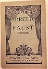 Gounod : Faust {libretto} {Kalmus}
