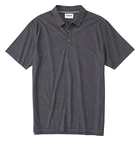 Algopix Similar Product 1 - Linksoul Marram Stripe Polo Graphite