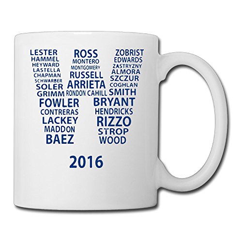 Cool 2016 Cubs Players Together Ceramic Coffee Mug, Tea Cup | Best Gift For Men, Women And Kids - 13.5 Oz, White