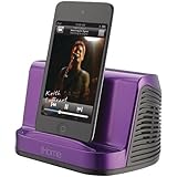 iHome iHM16U Portable Stereo Speaker System for iPad, iPod and MP3 Player, 3.5 mm line-in  (Purple)