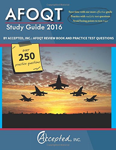 AFOQT Study Guide 2016 By Accepted, Inc. - 9781941743614 | SlugBooks