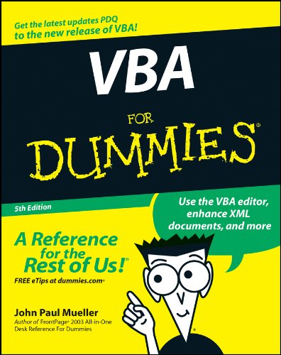 VBA For Dummies by John Paul Mueller