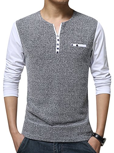 QZUnique Men's Spring Plus Fashion Slim Fit Casual T-Shirt