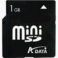 Algopix Similar Product 19 - A-DATA 1GB miniSD Card with Adapter