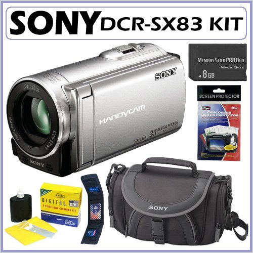 Sony DCRSX83 16GB Flash Memory Handycam Camcorder with 25x Optical