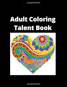 Adult Coloring Talent Book: 50 High Quality Mandalas (8.5x11 inches) (21.59 x 27.94 cm). by Sketch Book Edition