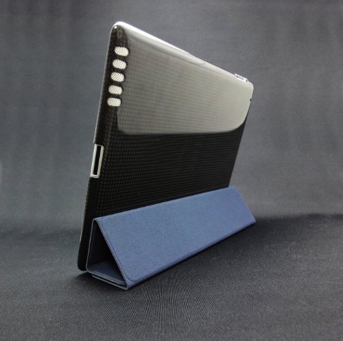 monCarbone+リアルカーボンケース+for+iPad+2(ミッドナイトブラック)+SM002MI