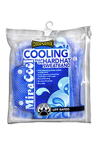 

10PCK-Miracool® Snap-On Hard Hat Sweatbands - PVA - PACKED 5 PER BAG - BLUE