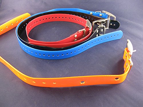 Replacement collar straps for Garmin DC-40 GPS Dog tracking collar (red)