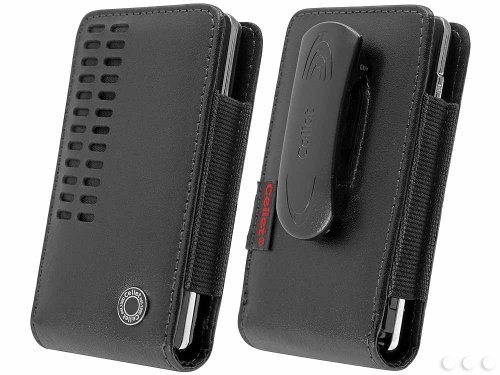 Samsung Galaxy S6 Edge Vertical Bergamo Slide In Leather Case Pouch with Spring Belt Clip