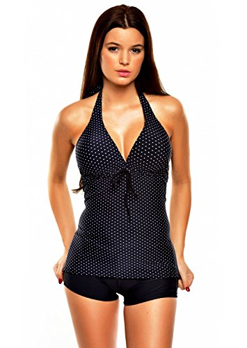 Womens beautiful Push Up Tankini with Hotpants two pieces swimsuit 1090AH-f3965