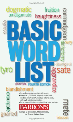 Basic Word List by Samuel C. Brownstein